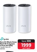 TP-Link Deco E4 Whole Home Mesh WiFi System 2 Pack AC1200