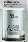 Fired Earth Gloss Enamel-5L