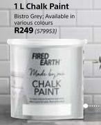 Fired Earth Chalk Paint (Bistro Grey)-1L