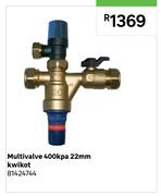 Kwikot 400 Kpa 22mm Multi Valve 81424744