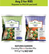 Nature's Garden Country Mix Or Garden Mix-For 2 x 900g/1Kg
