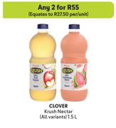 Clover Krush Nectar (All Variants)-For 2 x 1.5L