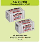 Wooden Spoon Margarine White Or Yellow-For 2 x 500g