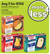 Dr Oetker Nice & Easy Meals (All Variants)-For 3 x 350g