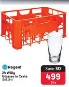 Regent 24 Willy Glasses In Crate