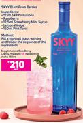 Skyy Infusions Blue, Berry, Cherry, Pineapple Or Passionfruit Vodka 750ml- Each