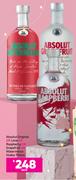 Absolut Original Or Lime Or Raspberry Or Grapefruit Or Watermelon Vodka-750ml Each