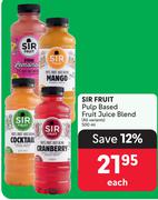Sir Fruit Pulp Based Fruit Juice Blend (All Variants)-500ml Each