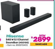 Hisense 540W 5.1 Channel Soundbar HS5100