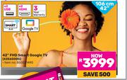 Skyworth 42" (106cm) FHD Smart Google TV 42E6500G