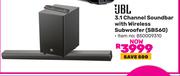 JBL 3.1 Channel Soundbar With Wireless Subwoofer SB560