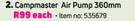 Campmaster Air Pump 360mm-Each