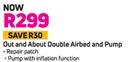 Campmaster Out & About Double Airbed & Pump