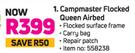 Campmaster Flocked Queen Airbed