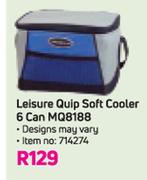 Leisure Quip Soft Cooler 6 Can MQ8188