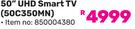 Toshiba 50" UHD Smart TV 50C350MN