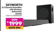 Skyworth 2.1 Channel Soundbar With Wireless Subwoofer SS630