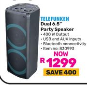 Telfunken Dual 6.5" Party Speaker