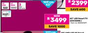 Toshiba 43" (109cm) LED Smart TV 43V35MN