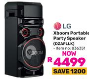 LG Xboom Portable Party Speaker DZAFLLK