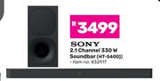 Sony 2.1 Channel 330W Soundbar HT-S400
