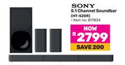 Sony 5.1 Channel Soundbar HT-S20R