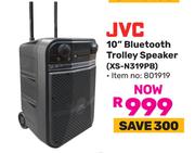 JVC 10" Bluetooth Trolley Speaker XS-N319PB
