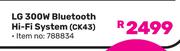 LG 300W Bluetooth HiFi System CK43