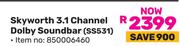 Skyworth 3.1 Channel Dolby Soundbar SS531
