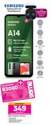 Samsung Galaxy A14 4G Smartphone-On 1.2GB Red Top Up Core More Data