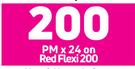 Samsung Galaxy A04e Smartphone-On Red Flexi 200