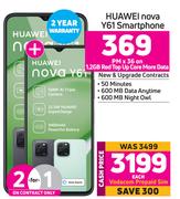 2 x Huawei Nova Y61 Smartphone-On 1.2GB Red Top Up Core More Data