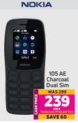 Nokia 105 AE Charcoal Dual Sim-Each