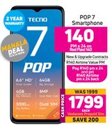 Tecno Pop 7 Smartphone-Each