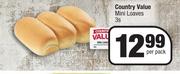 Country Value Mini Loaves-3 Per Pack