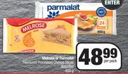 Melrose Or Parmalat Flavoured Processed Cheese Slices Assorted-400g Per Pack