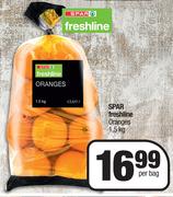Spar Freshline Oranges-1.5Kg Per Bag