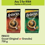 Frisco Gusset Original Or Granules-For 2 x 750g