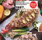 Raised Lamb Shoulder With A Mint Flavoured Butter-Per Kg