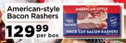 American Style Bacon Rashers-Per Box