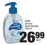 Spar Germex Liquid Hand Sanitiser (Selected)-250ml Each