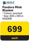 Sesli Pandora Mink Blanket