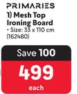 Primaries Mesh Top Ironing Board