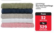 Glodina Zero Twist Towel Range (Face Cloth)