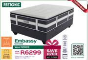 Restonic Embassy 137cm Double Bed Set
