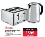 Swan Classic Stainless Steel Breakfast Pack SCP4-Per Pack
