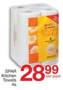 Spar Kitchen Towels-4's Per Pack