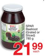 Spar Beetroot (Grated Or Sliced)-780g Each