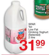 Spar Yo! Low Fat Drinking Yoghurt (Selected)-2L Each