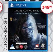 Shadow Of Mordor Game For PS4